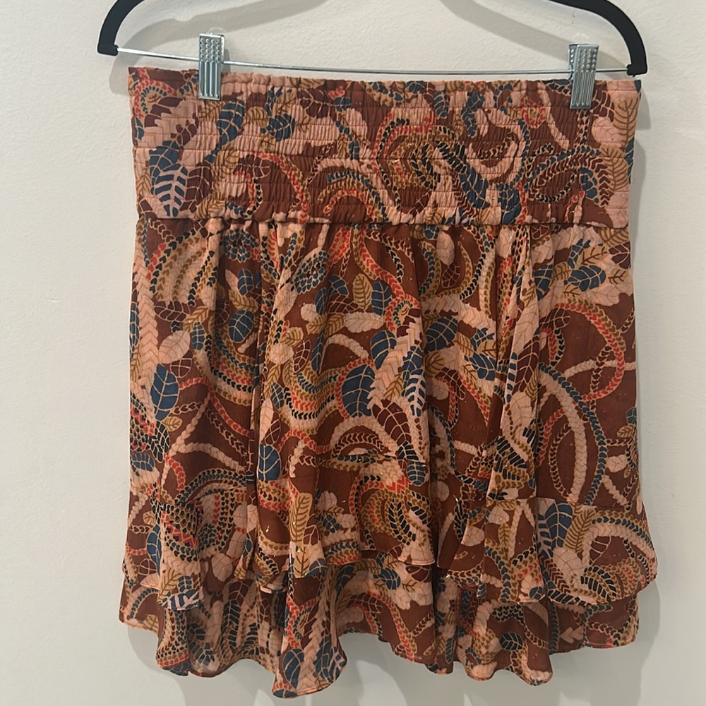 A.L.C. Vera Ruffled Silk Chiffon Mini Skirt - Picture 5 of 7